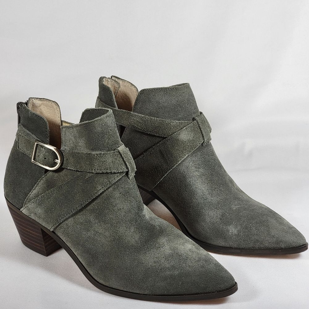 Sole Society Womens‎ Suede Ankle Boots Gray Size 5.5 M